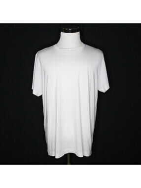 Men's CDLP Short Sleeve White Crewneck Lyocell Pima T Shirt Sz XL
